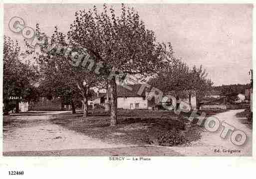 Ville de SERCY, carte postale ancienne