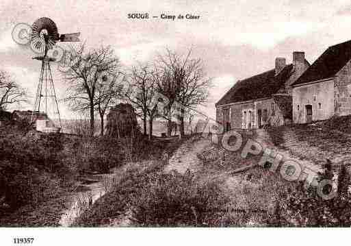 Ville de SOUGE, carte postale ancienne