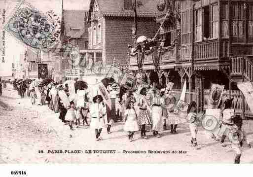 Ville de TOUQUETPARISPLAGE(LE), carte postale ancienne