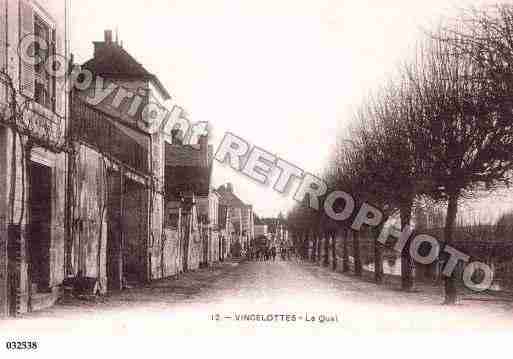 Ville de VINCELOTTES, carte postale ancienne