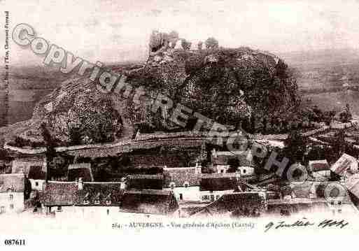 Ville de APCHON, carte postale ancienne