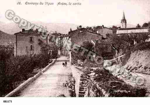 Ville de AVEZE, carte postale ancienne