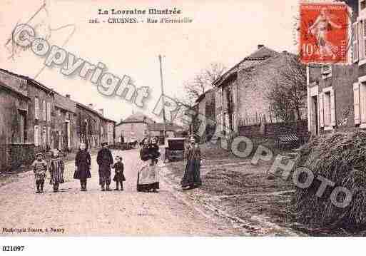 Ville de CRUSNES, carte postale ancienne