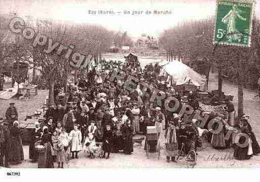 Ville de EZYSUREURE, carte postale ancienne