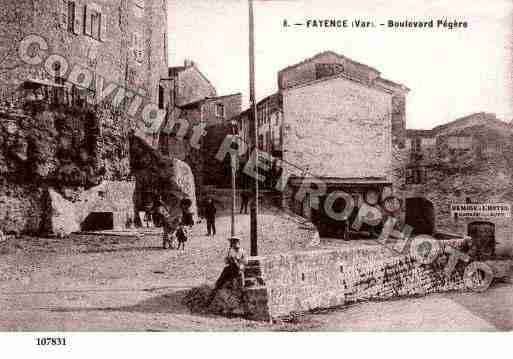 Ville de FAYENCE, carte postale ancienne