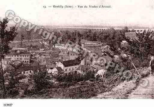Ville de GENTILLY, carte postale ancienne