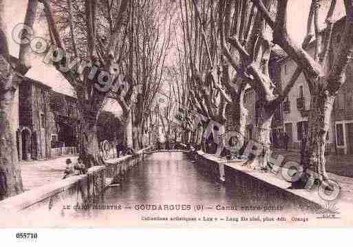 Ville de GOUDARGUES, carte postale ancienne