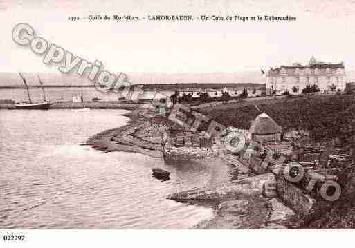 Ville de LARMORBADEN, carte postale ancienne