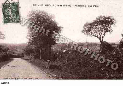 Ville de LOROUX(LE), carte postale ancienne