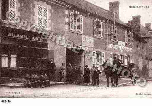 Ville de MONTIVAULT, carte postale ancienne