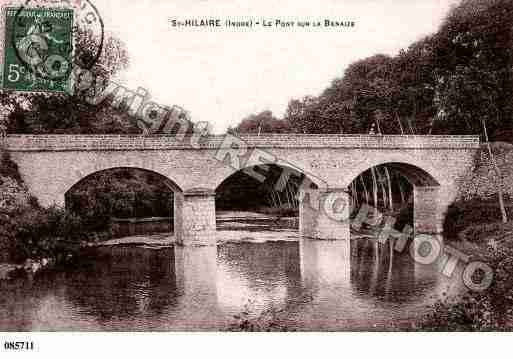 Ville de SAINTHILAIREBENAIZE, carte postale ancienne