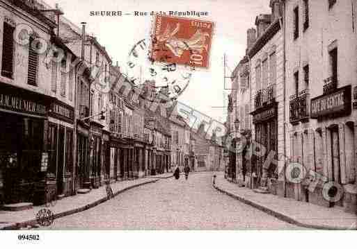 Ville de SEURRE, carte postale ancienne