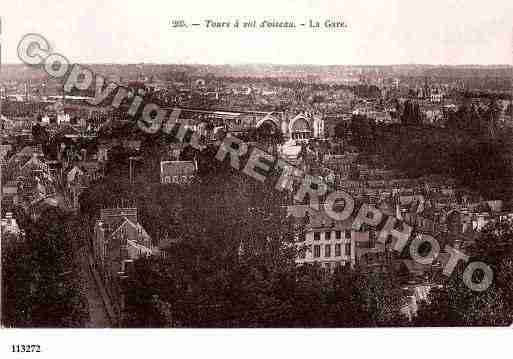 Ville de TOURS, carte postale ancienne