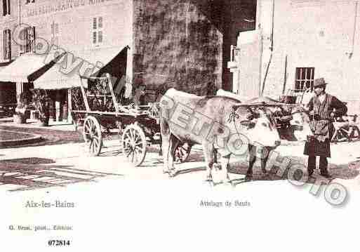 Ville de AIXLESBAINS, carte postale ancienne