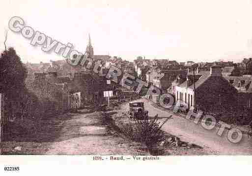 Ville de BAUD, carte postale ancienne