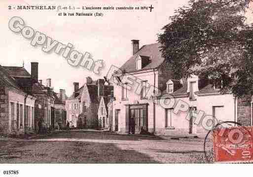 Ville de MANTHELAN, carte postale ancienne