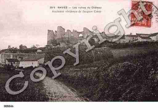 Ville de NAVES, carte postale ancienne