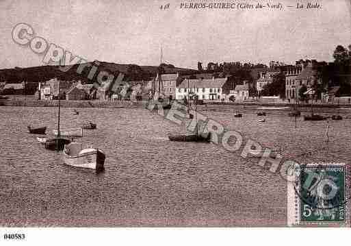 Ville de PERROSGUIREC, carte postale ancienne