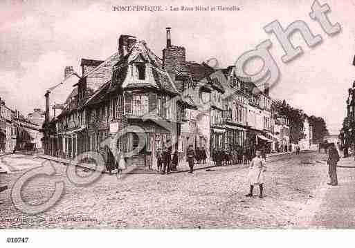 Ville de PONTL'EVEQUE, carte postale ancienne