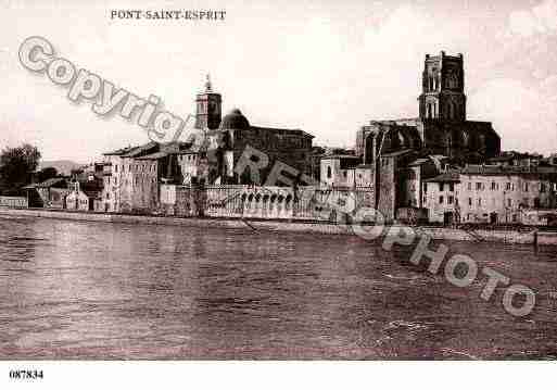 Ville de PONTSAINTESPRIT, carte postale ancienne