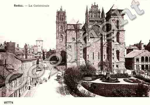 Ville de RODEZ, carte postale ancienne