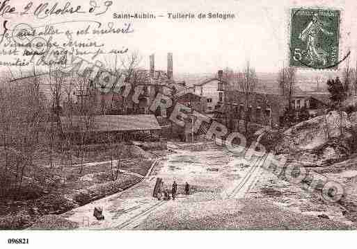 Ville de SAINTAUBINSURYONNE, carte postale ancienne