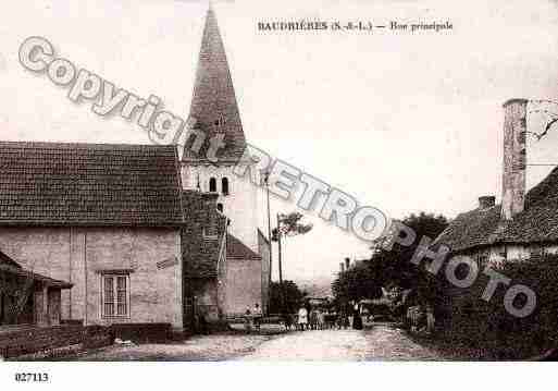 Ville de BAUDRIERES, carte postale ancienne