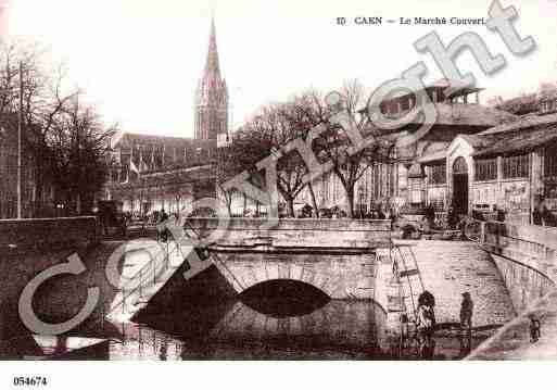 Ville de CAEN, carte postale ancienne