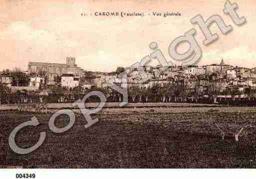 Ville de CAROMB, carte postale ancienne
