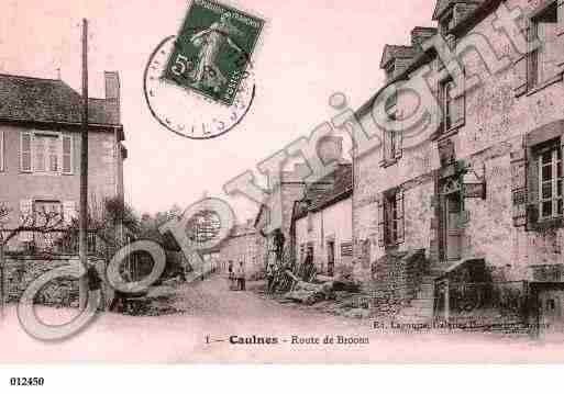 Ville de CAULNES, carte postale ancienne