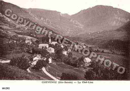 Ville de CHEVENOZ, carte postale ancienne