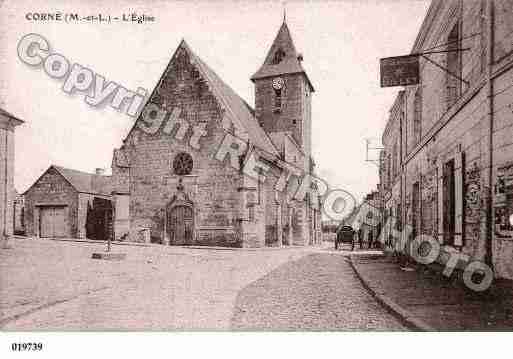 Ville de CORNE, carte postale ancienne