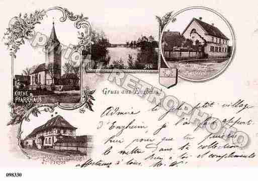 Ville de ENTZHEIM, carte postale ancienne