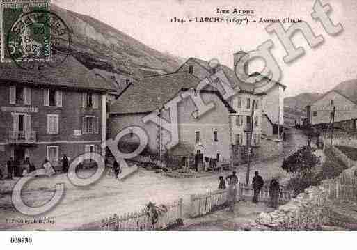 Ville de LARCHE, carte postale ancienne