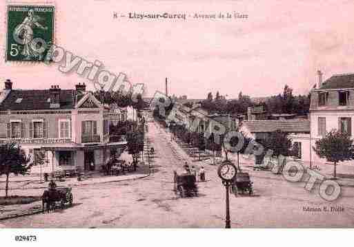 Ville de LIZYSUROURCQ, carte postale ancienne