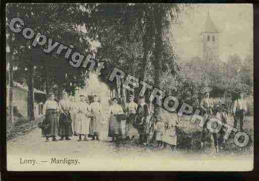 Ville de LORRYMARDIGNY, carte postale ancienne