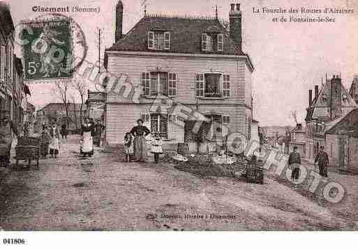 Ville de OISEMONT, carte postale ancienne