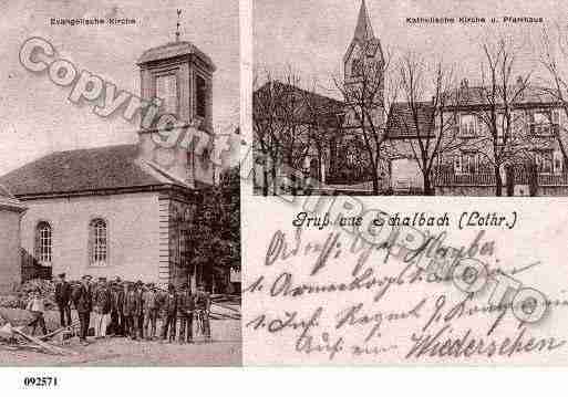 Ville de SCHALBACH, carte postale ancienne