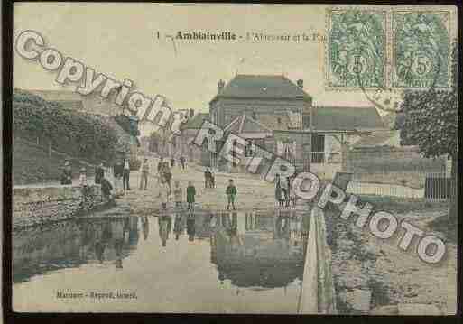 Ville de AMBLAINVILLE, carte postale ancienne