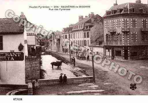 Ville de BAGNERESDEBIGORRE, carte postale ancienne