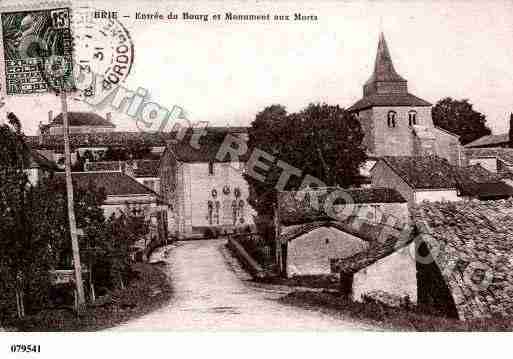 Ville de BRIE, carte postale ancienne