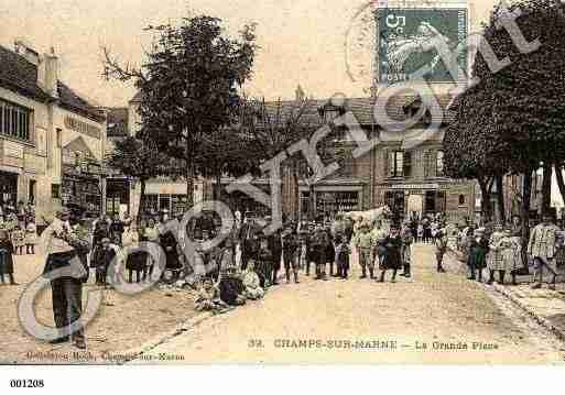 Ville de CHAMPSSURMARNE, carte postale ancienne