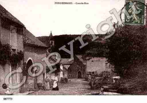 Ville de FONDREMAND, carte postale ancienne