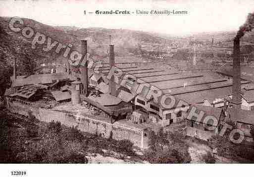 Ville de GRANDCROIX(LA), carte postale ancienne