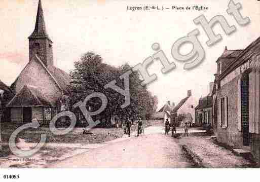 Ville de LOGRON, carte postale ancienne