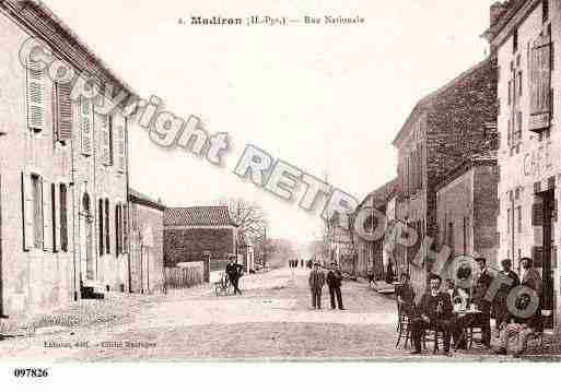 Ville de MADIRAN, carte postale ancienne