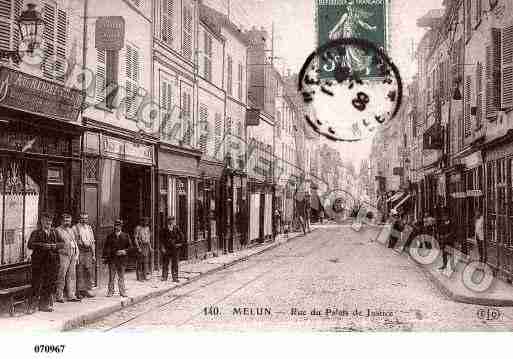 Ville de MELUN, carte postale ancienne