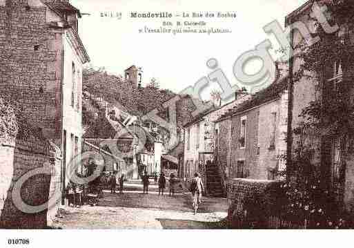 Ville de MONDEVILLE, carte postale ancienne