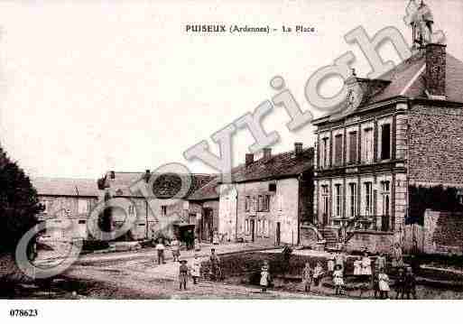 Ville de PUISEUX, carte postale ancienne