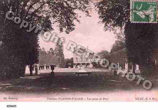 Ville de REAU, carte postale ancienne